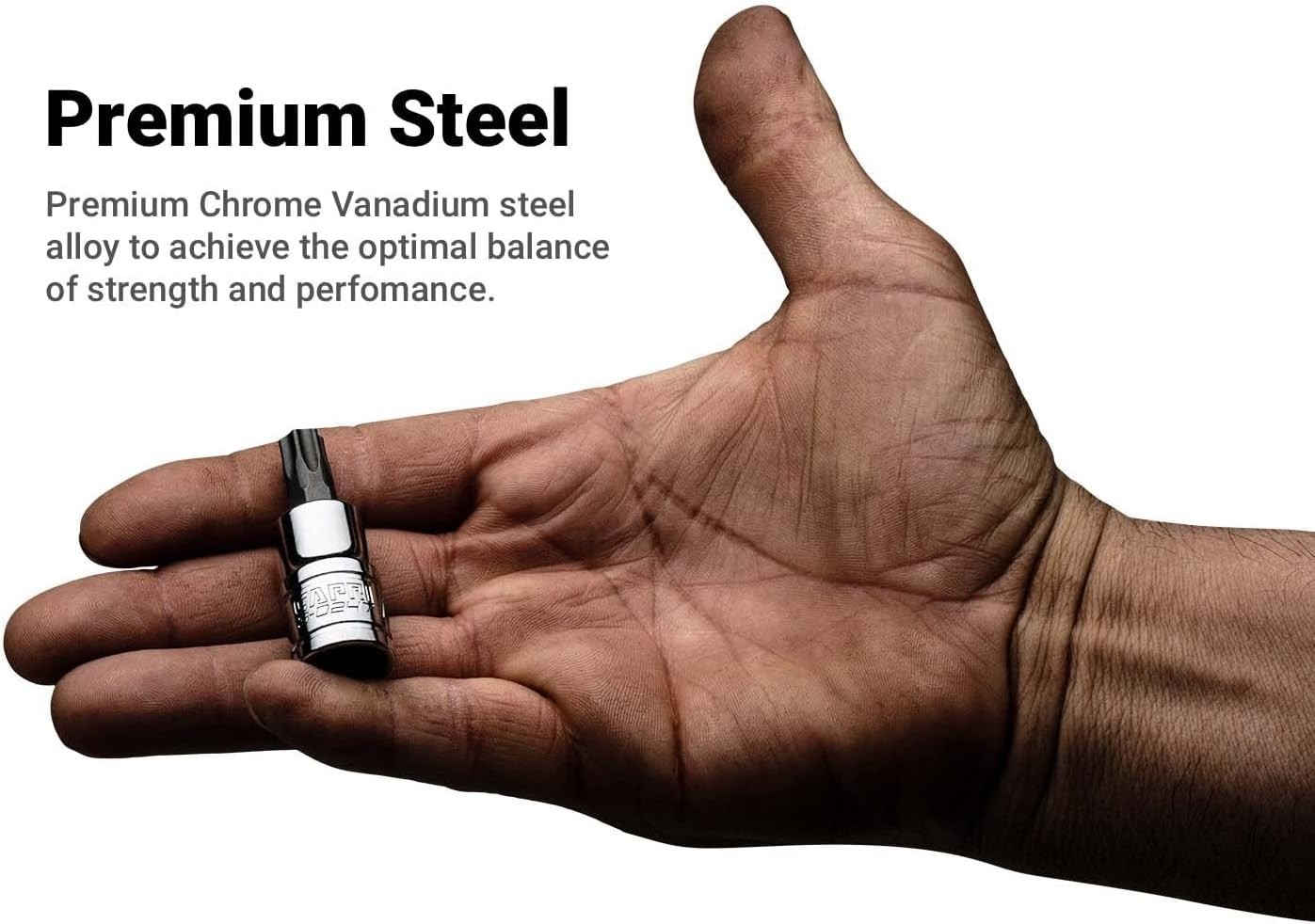 High Torque 3/8-Inch T50 Star Bit Socket – Precision Machined S2 Steel Quality