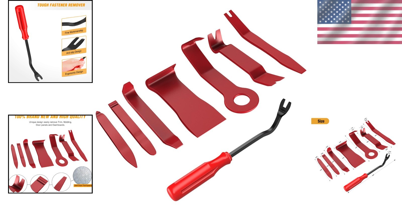 Ergonomic Auto Trim Removal Set – 8PCS for Hassle-Free Car Interior Repairs