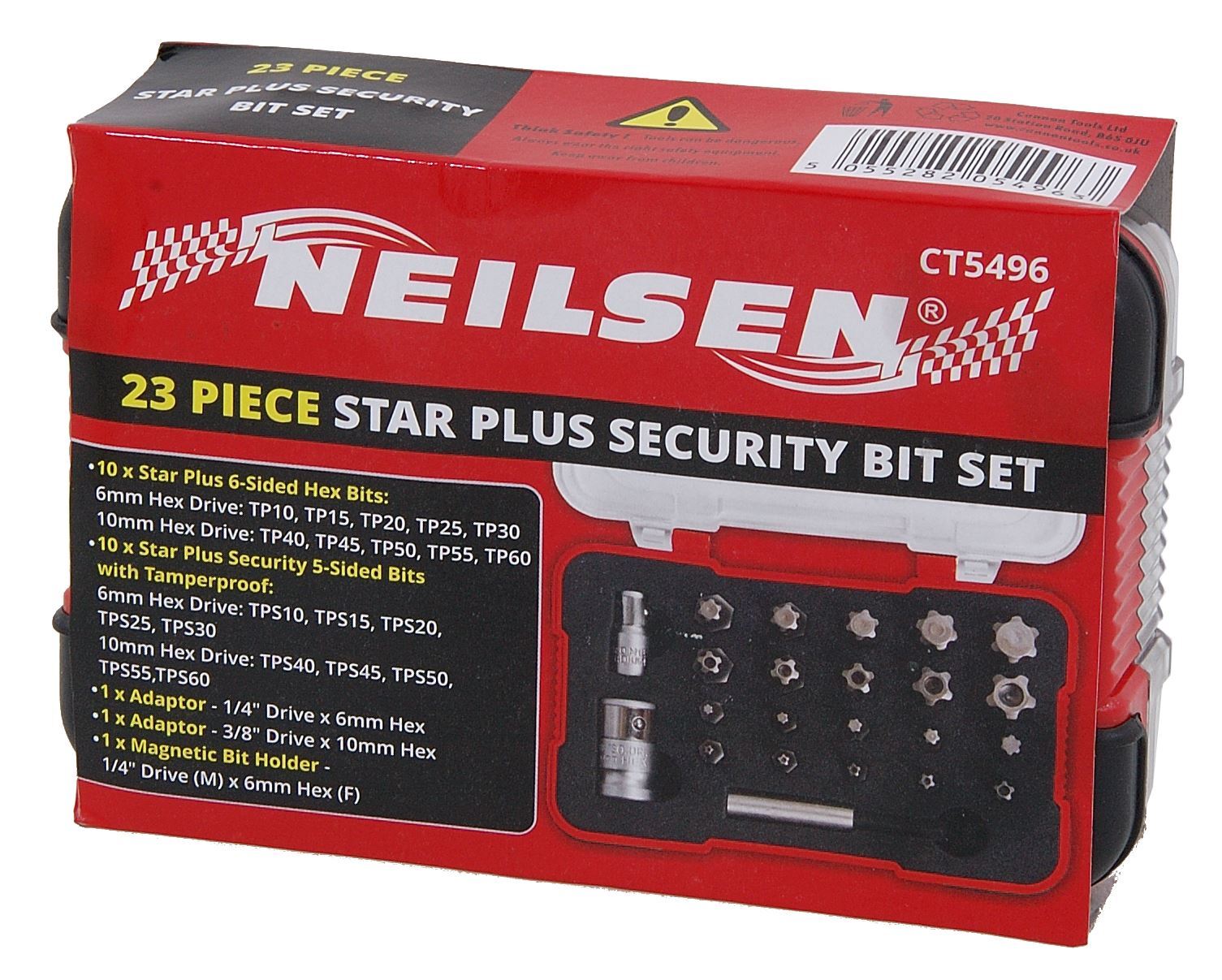 23pc Torx Plus Security Bit Set – Tp10 To Tp60 & Tps10 To Tps60