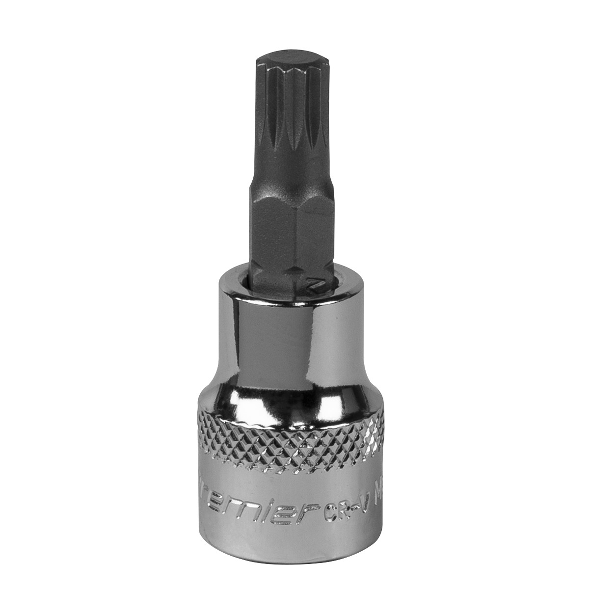 Sealey Spline Socket Bit M8 3/8″ Drive Forged Chrome Vanadium Steel SBS006