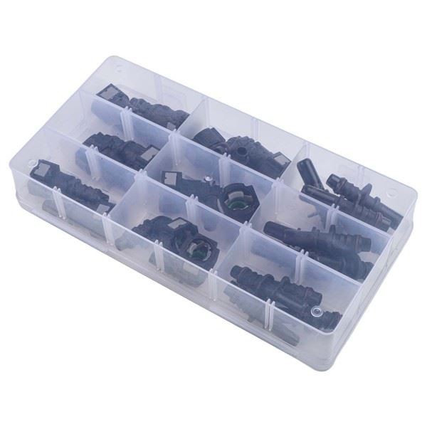 Fuel Line Quick Connector Repair Kit 24PCS with Multiple Sizes for Diesel Hose