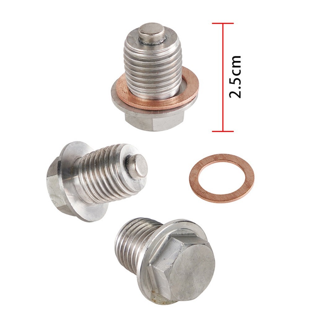Stainless Steel Magnetic Oil Shell Screws for Car RV Boat Motorcycle Use