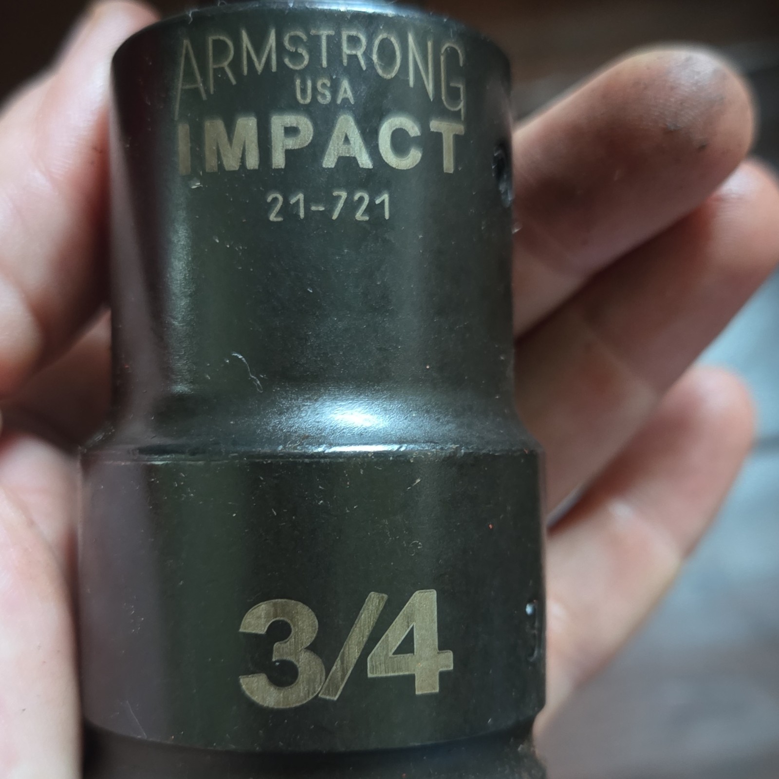 Armstrong 3/4″ Drive Impact Hex Driver in 3/4″ Black #21-721