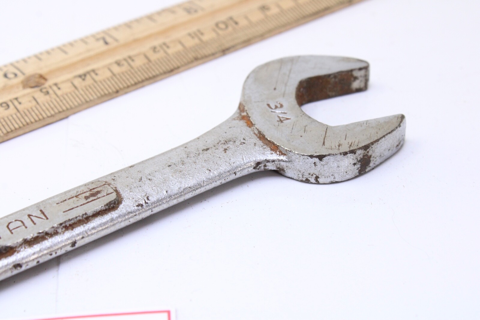 Craftsman =V= 5/8″ x 3/4″ SAE Chrome Double Open End Wrench USA