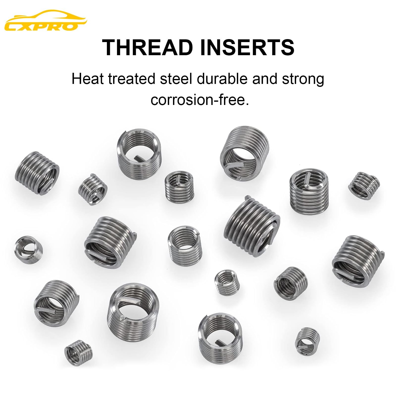 CXPRO 314Pcs Thread M5,M6,M8,M10,M12,1/4″,5/16″,3/8″,7/16″,and 1/2″, Red Blue