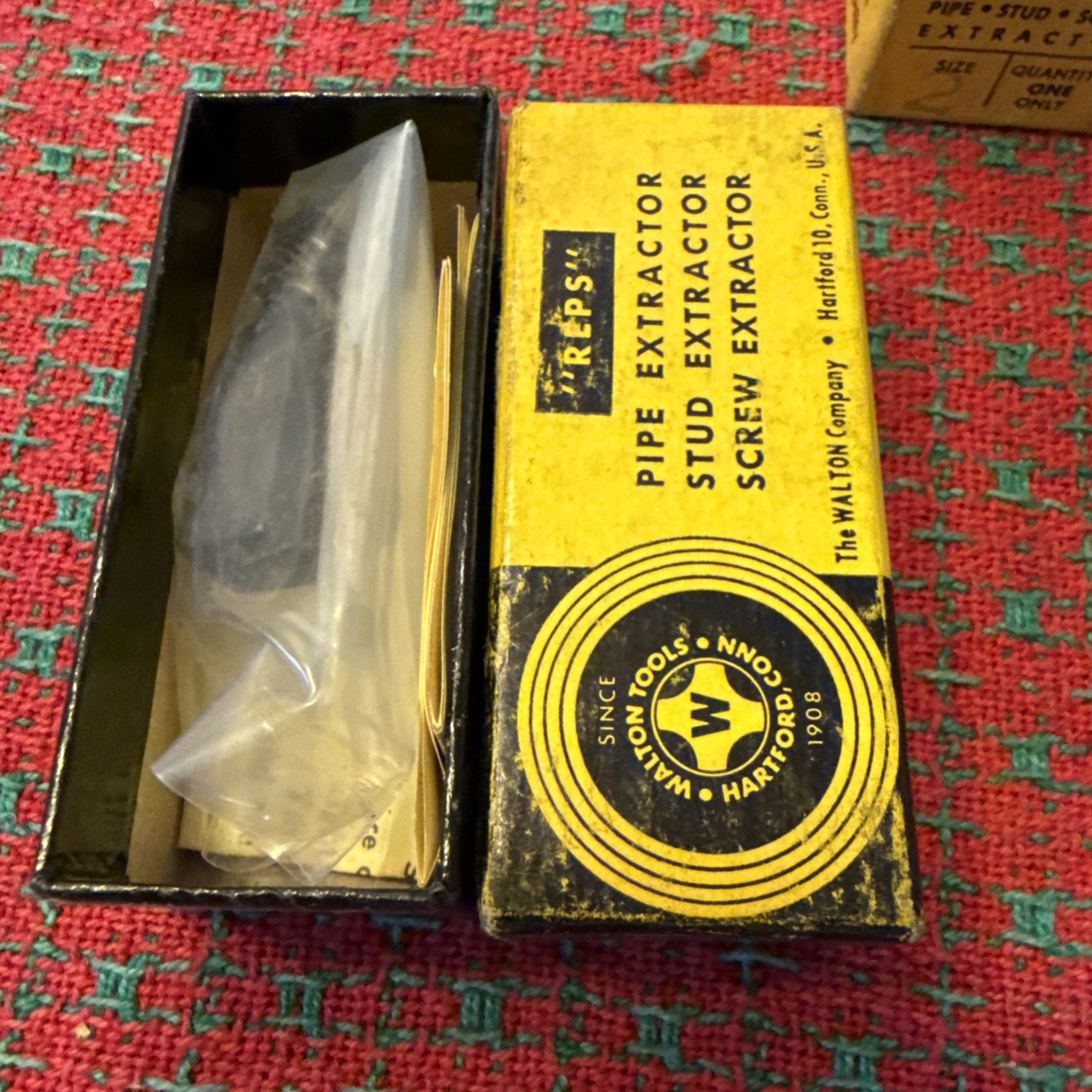 Reps #2 Pipe & Bolt Extractor Walton 50002 1/4″ Pipe NPT 1/2″ Bolt USA Walton