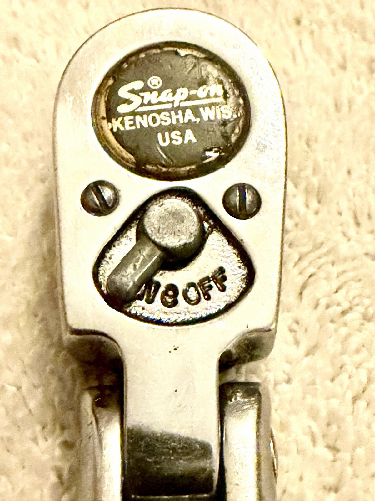 Snap On F731 3/8” Drive Flex Head Ratchet 11 1/4” Long Handle USA Made Chrome