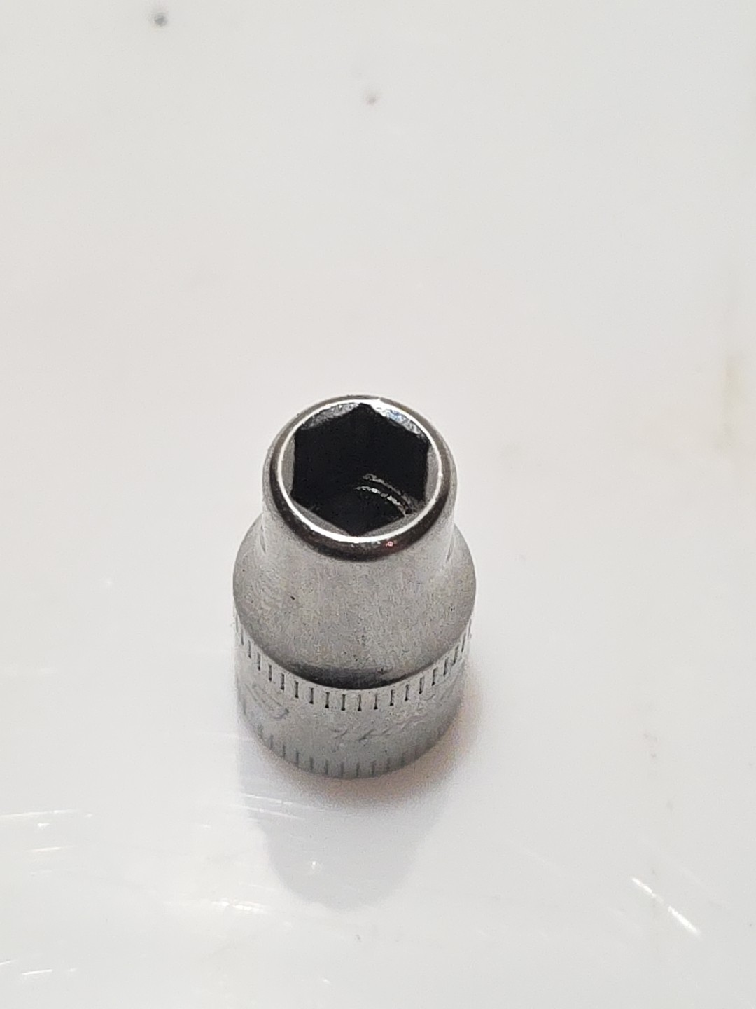SNAP ON 6MM TMM6 1/4″ DRIVE METRIC 6 PT SHALLOW CHROME SOCKET 6 MM TMM VERY NICE