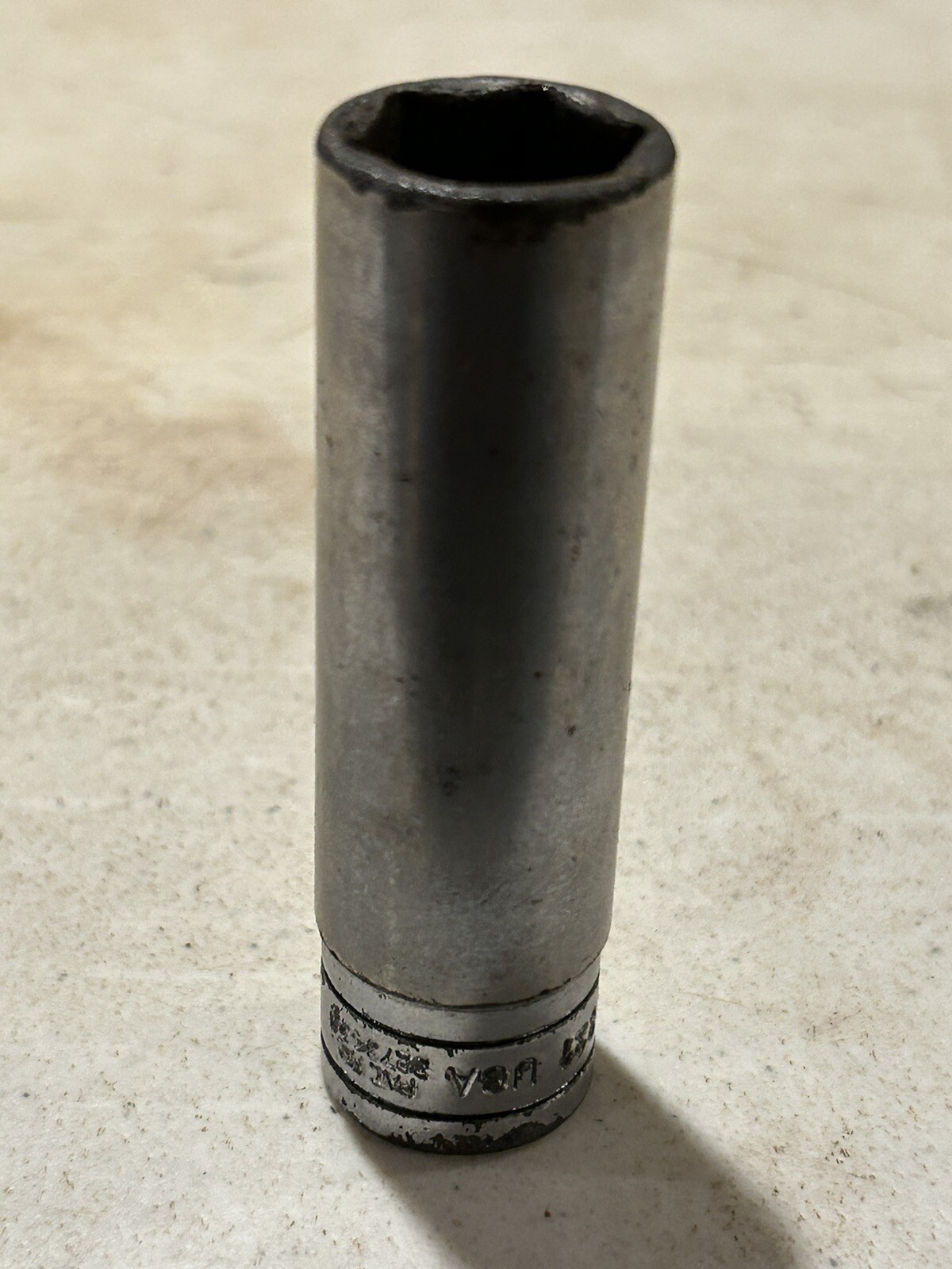 VINTAGE Snap-on Tools USA 1/2″ Drive 11/16″ SAE Deep 6 Point Chrome Socket TS221