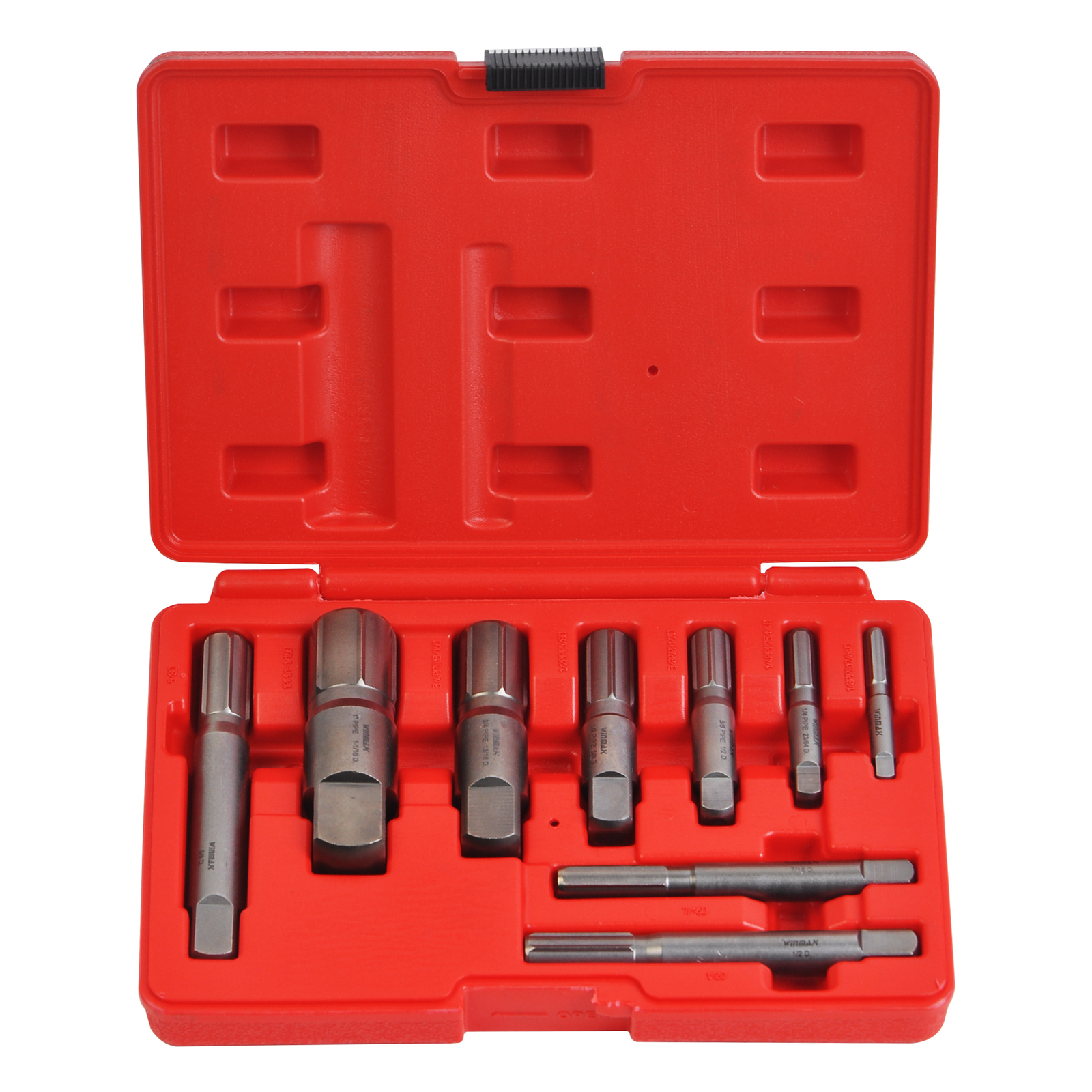 9pcs Pipe Extractor Set, 1/8 to 1 Inch, Broken Pipe Extractors for Damaged Ends