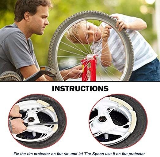 Steel Tire Spoon Lever Iron Kit Professional Motorcycle Tire Changing Tool USA