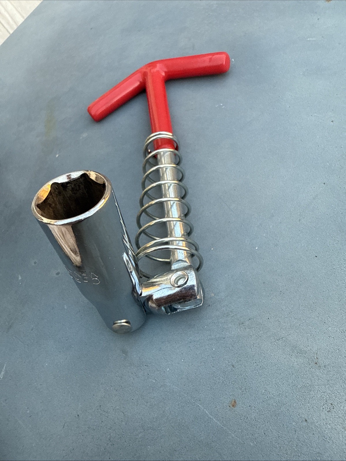 Spark Plug Removal Tool 16mm 5/8” T-Bar T-Handle Flexible Spanner Socket Wrench