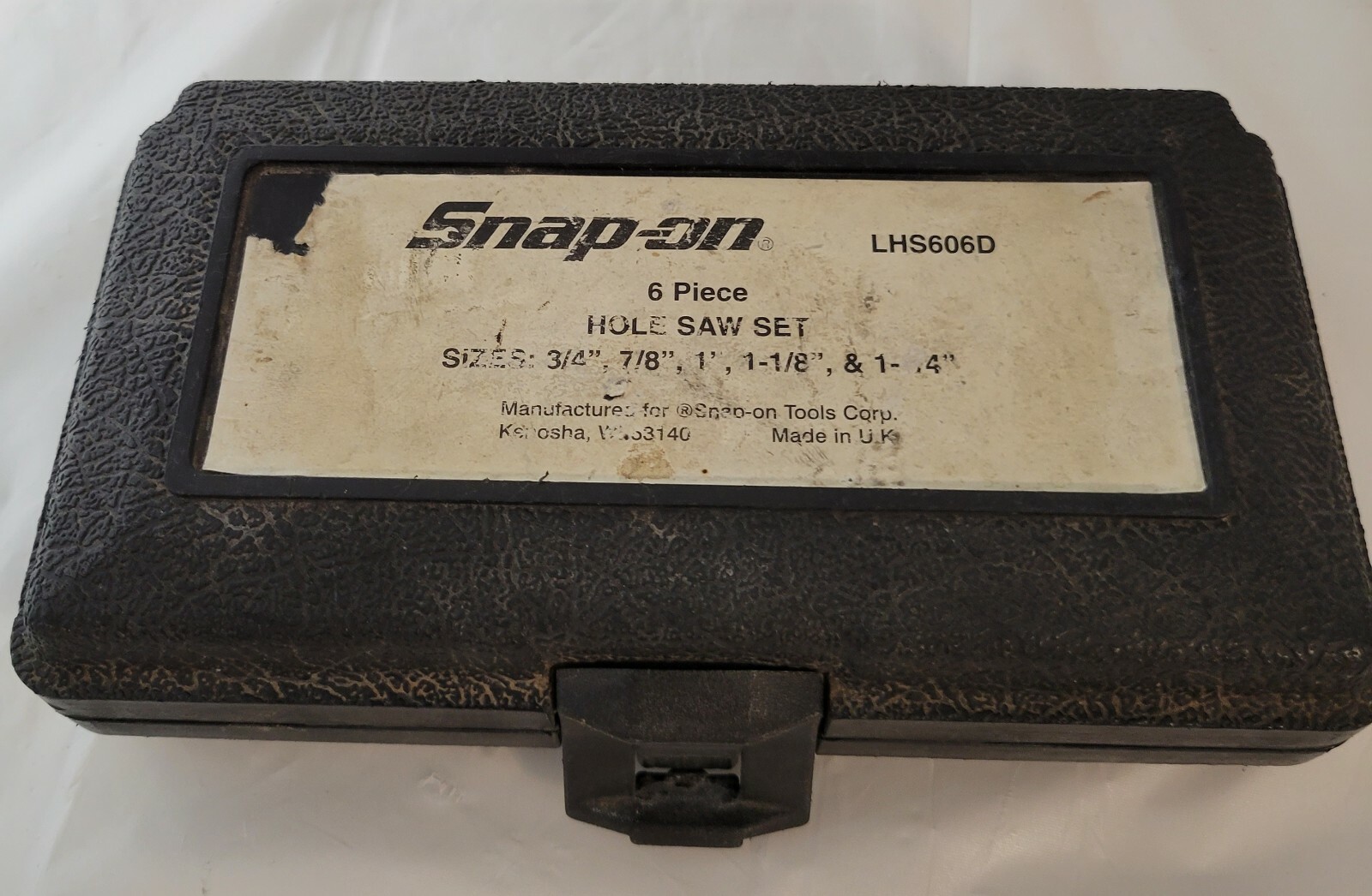 SNAP-ON TOOLS 7-PIECE Hole Saw and Arbor KIT 3/4–1-1/4″ LHS606D