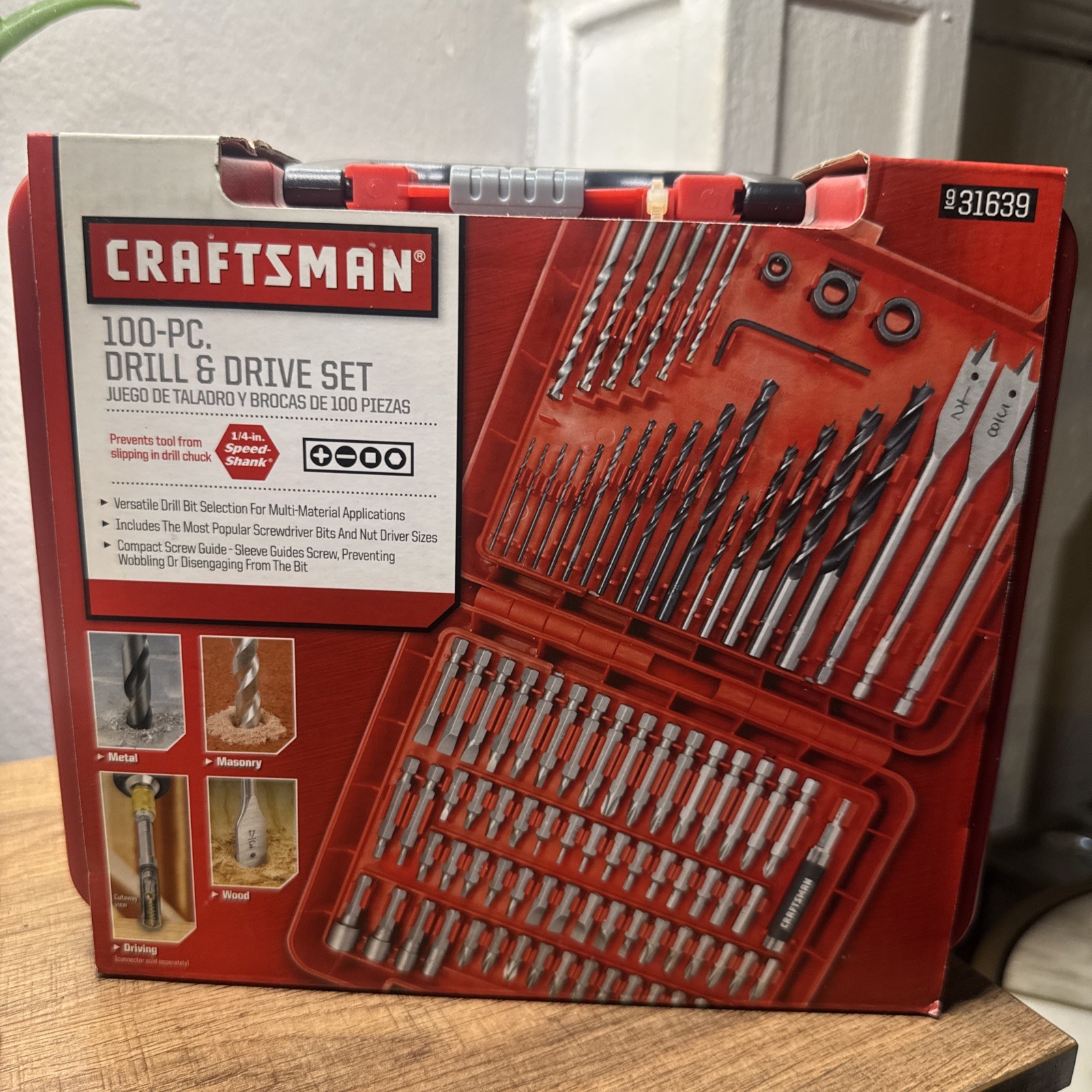 Craftsman 100-Piece Drill & Drive Set 31639 Brand New Carrying Case
