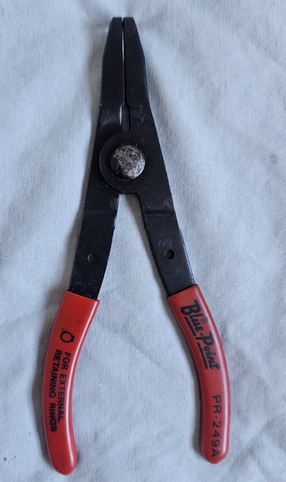 Vintage BLUE POINT PR-249A Snap Retaining Ring 90° Bent Nose Ext Pliers USA