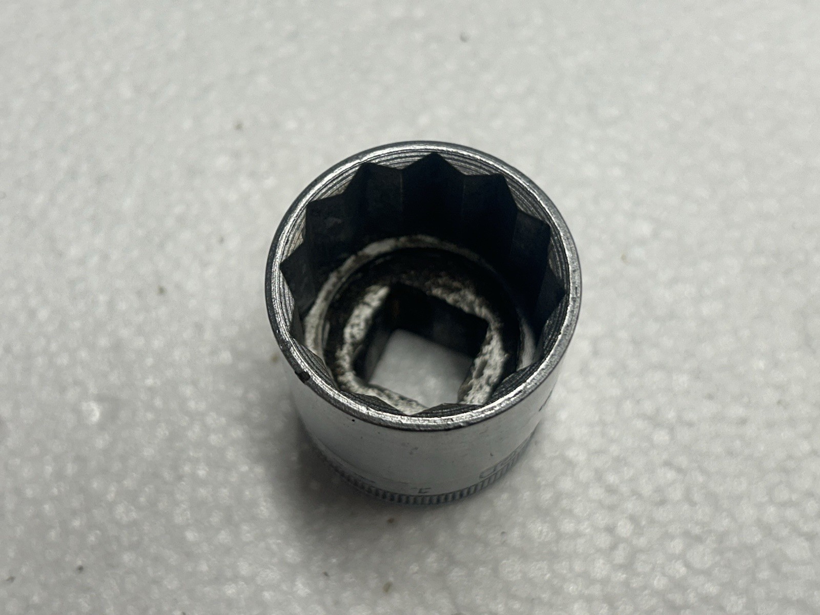 SNAP-ON 1” SW-320 1/2” Drive Socket 12 Point Chrome Shallow