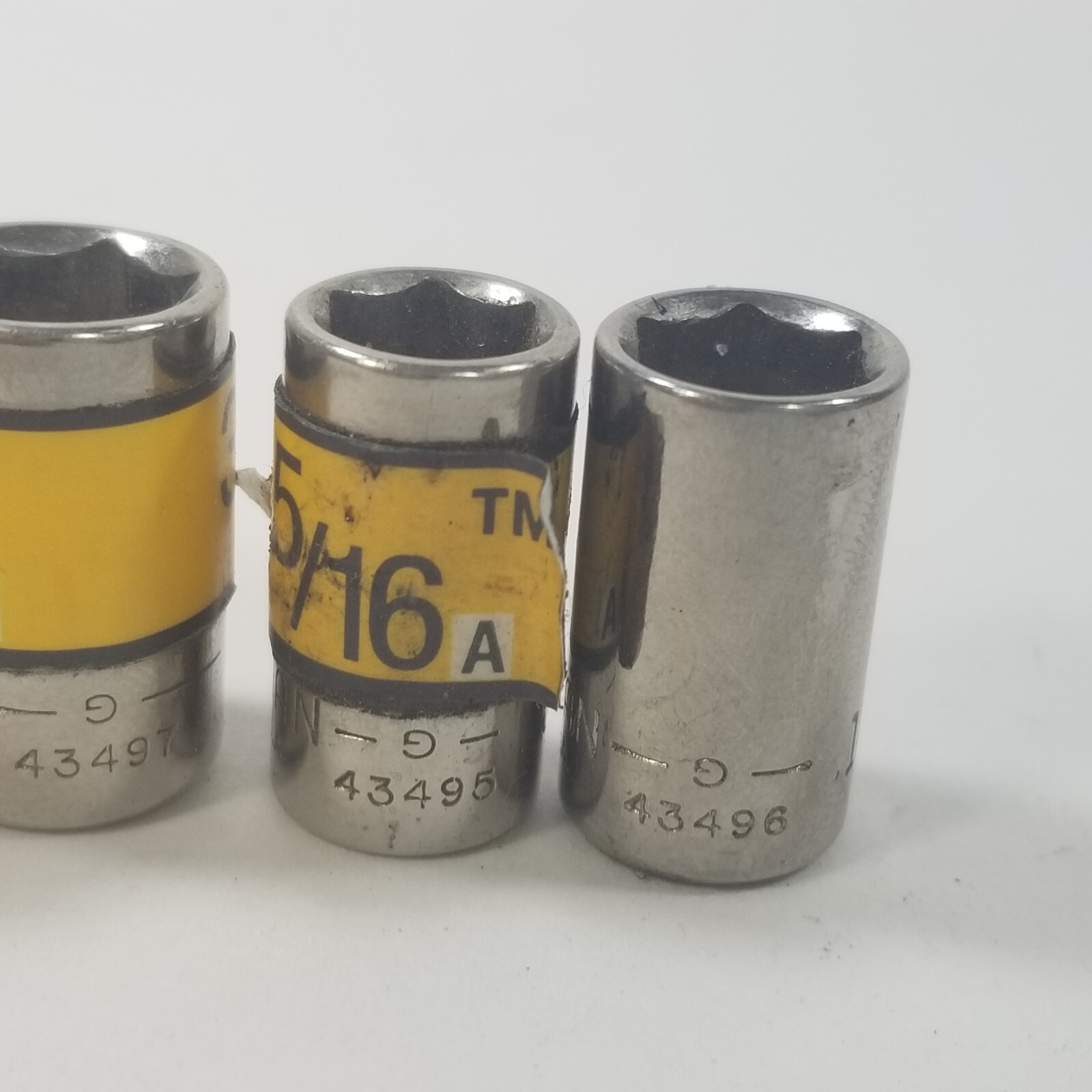 6x Craftsman 1/4″ Drive SAE Sockets inverted G USA 5/16 11/32 3/8 7/16 1/2 9/16