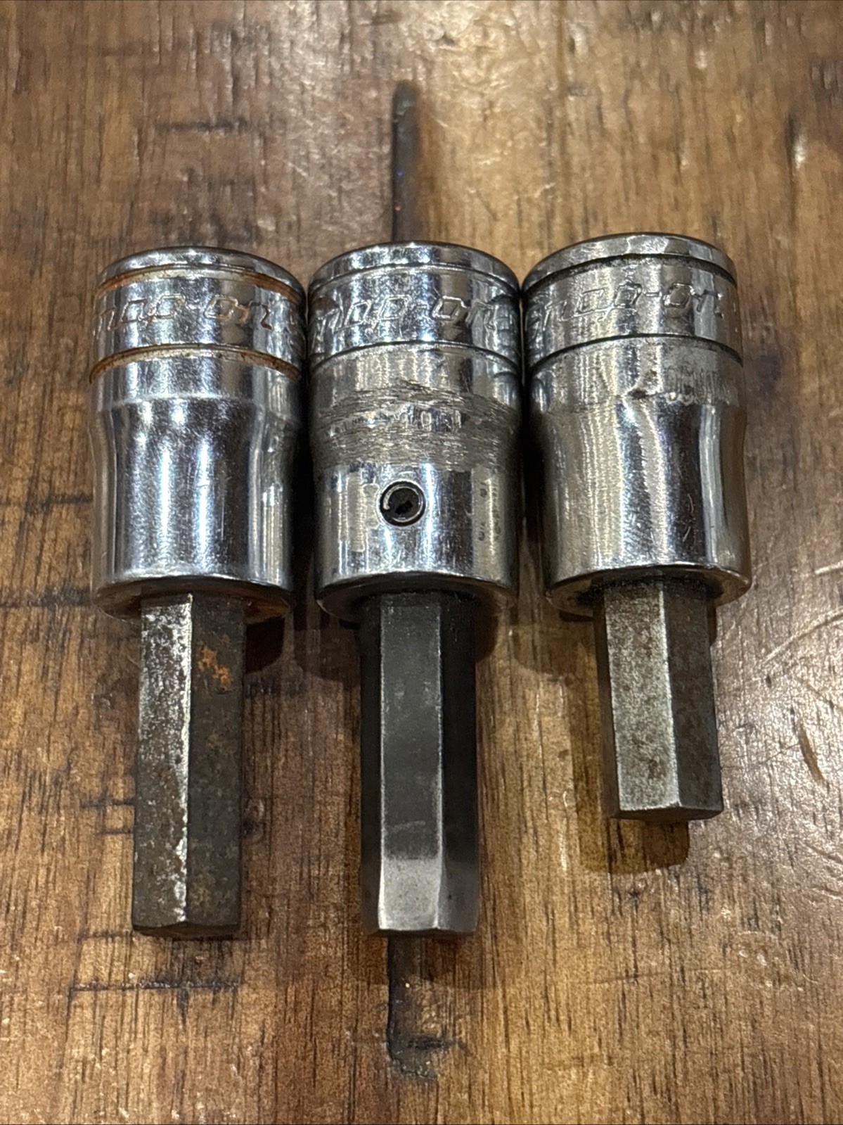 Snap-on Tools 5/16” 3pc Hex Allen Sockets 3/8” Drive FA10E FA10B USA SAE