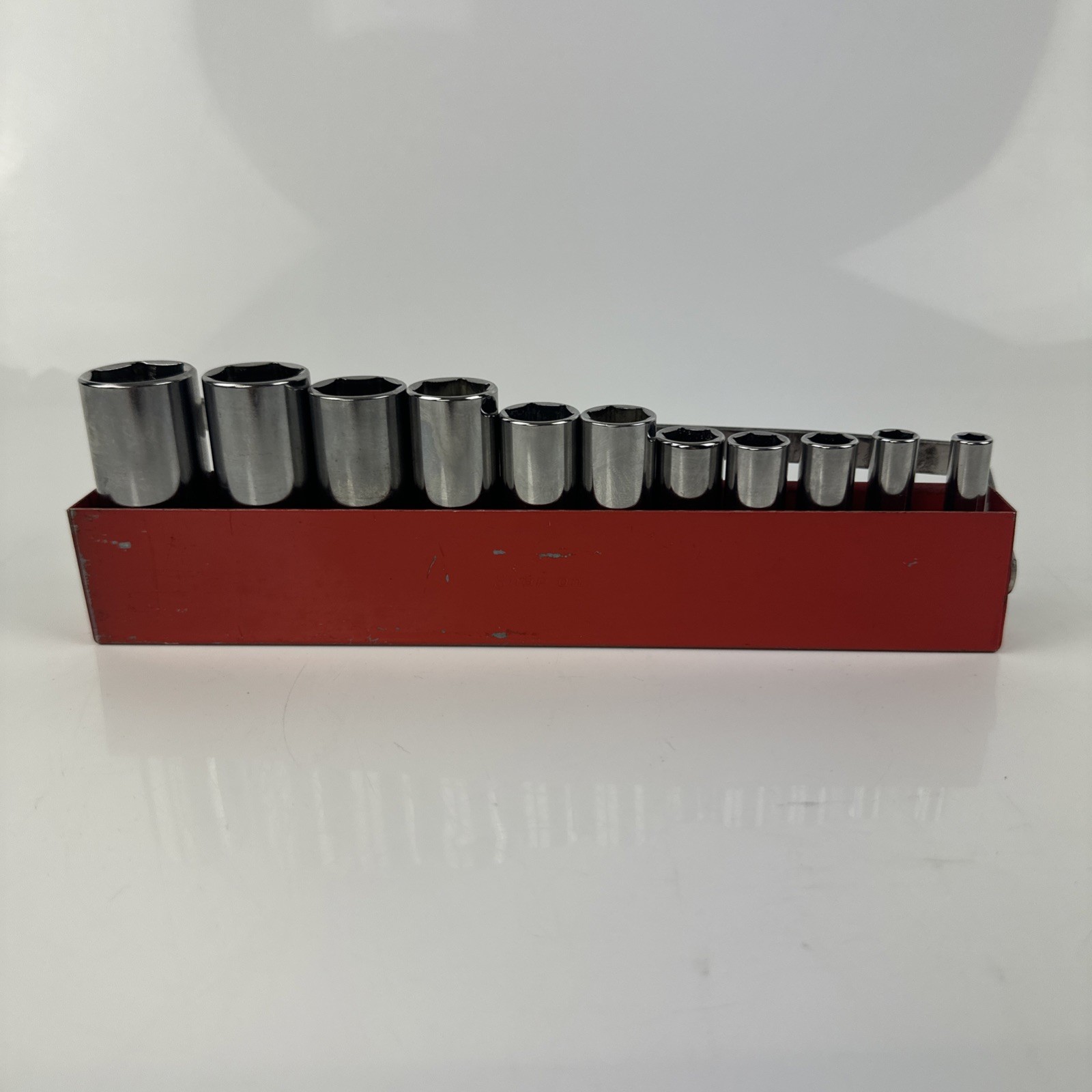 SnapOn Tools 211SFSY NEW 11 Piece 3/8″ Drive 6 Point SAE Chrome Deep Socket Set
