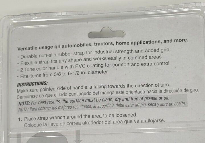 Performance Tool W54059 2-Piece 3/8″ To 6-1/2″ To Strap Wrench Set New
