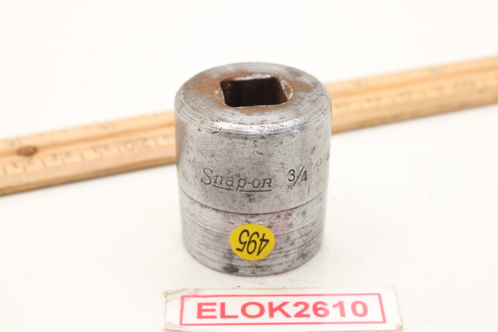 Snap-on Tools 424 1/2″ Drive 3/4″ 8 point Double Square Socket USA
