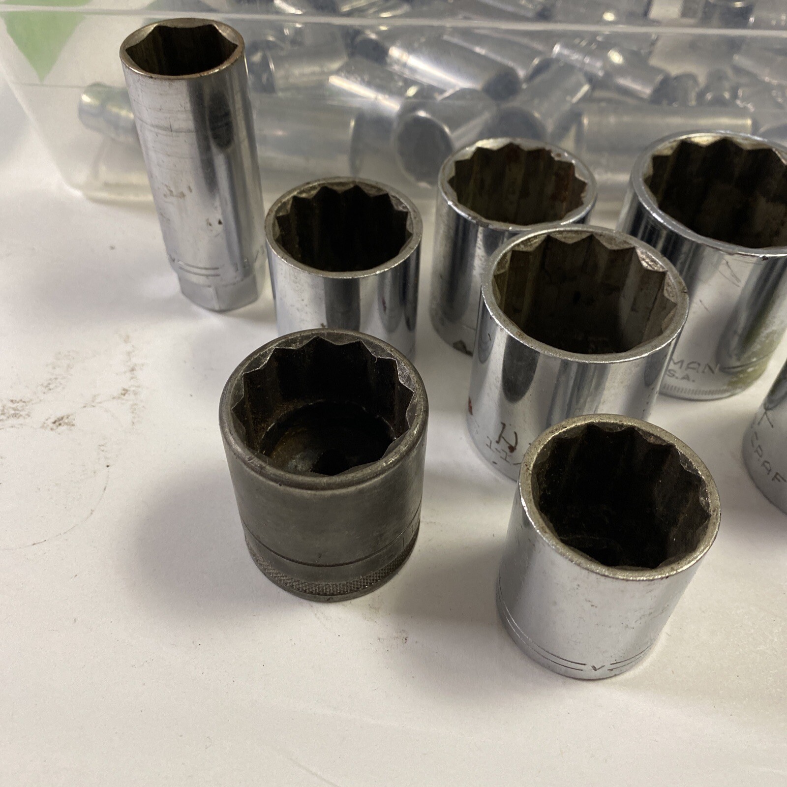 Huge Lot Of Assorted Craftsman Sockets Mult Drives And Sizes Some Vintage – 36mm