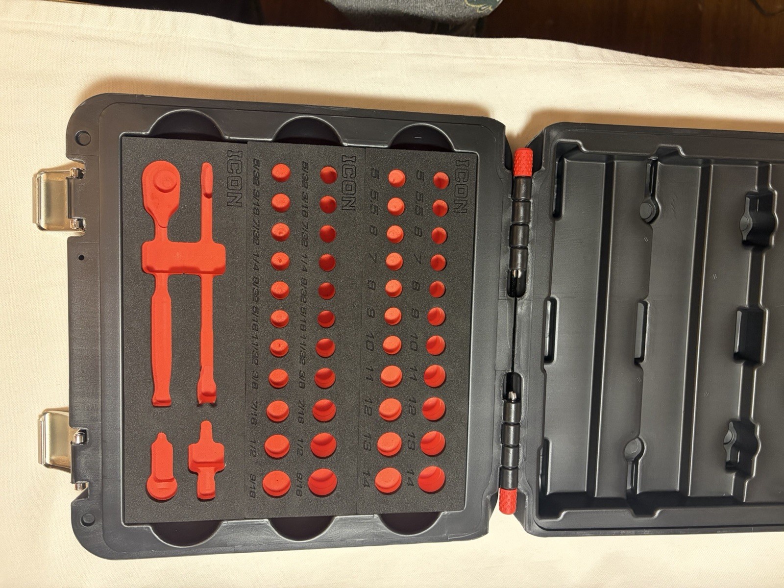 ICON Professional 1/4” Modular Socket Case Drive General Service EMPTY TOOLBOX