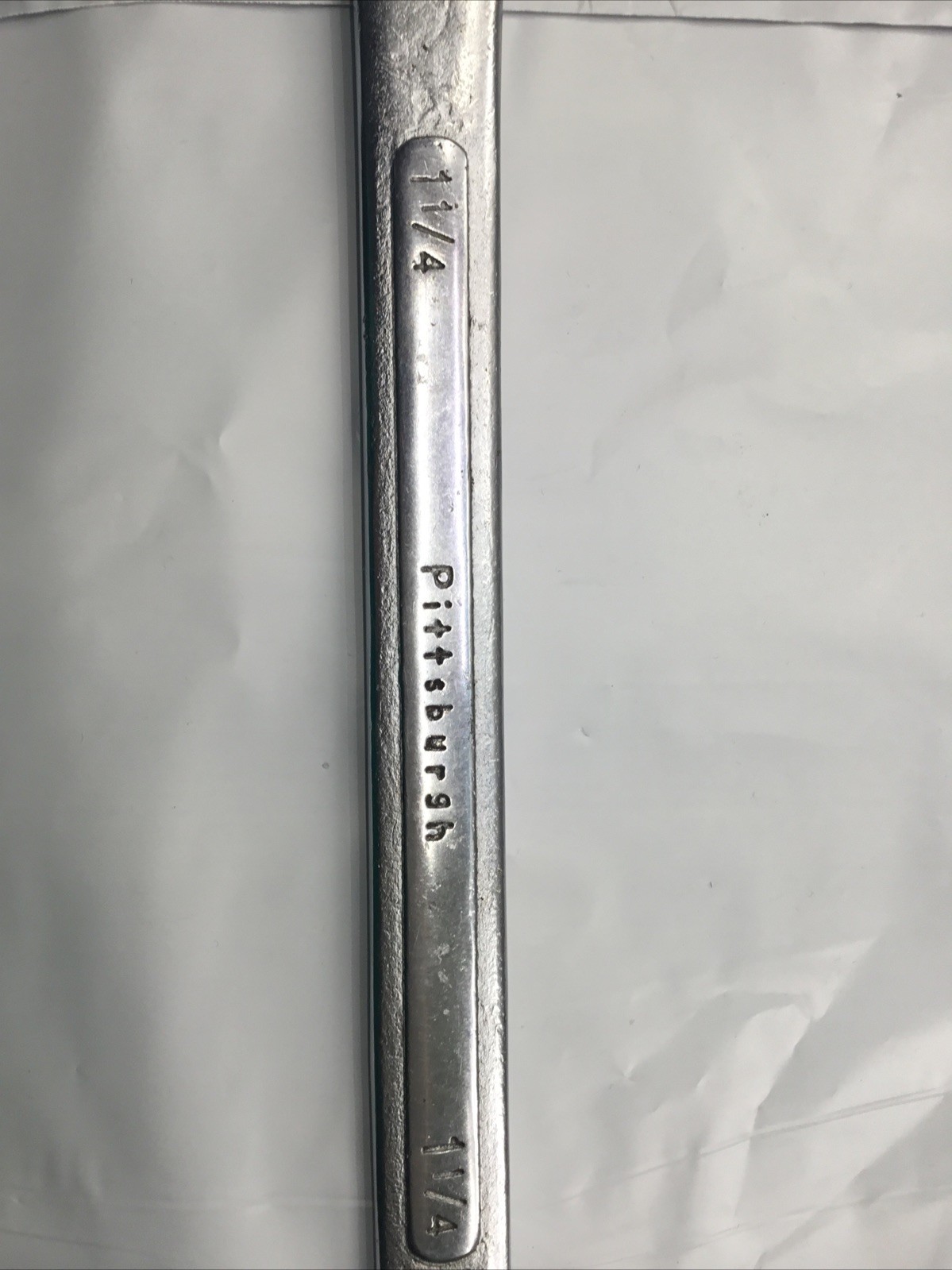 Pittsburg Chrome 1-1/4” Combination Wrench Open Closed End 12 Point
