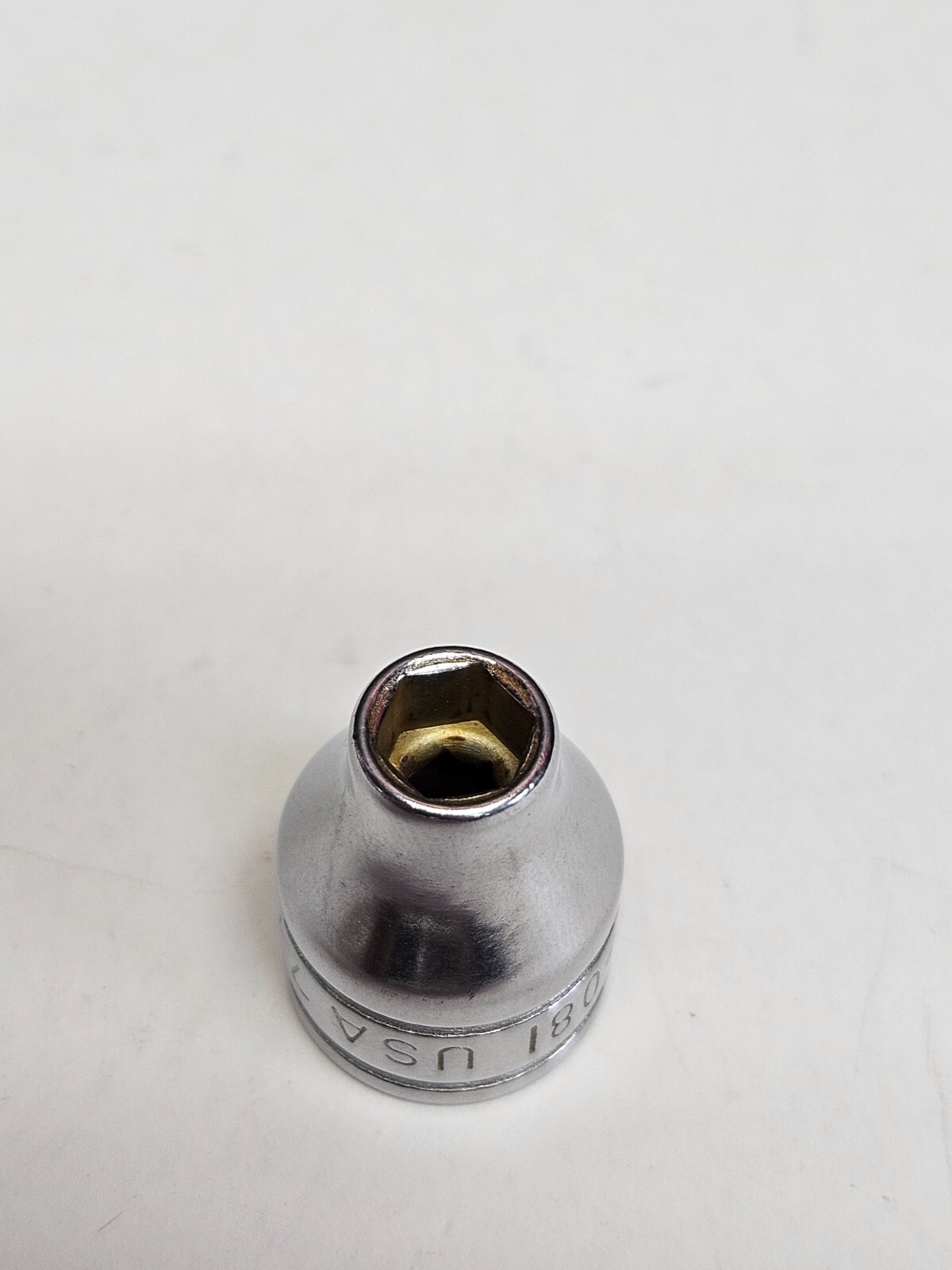 Snap-On FS-081 1/4 Vintage 6pt Shallow Socket 3/8-drive USA