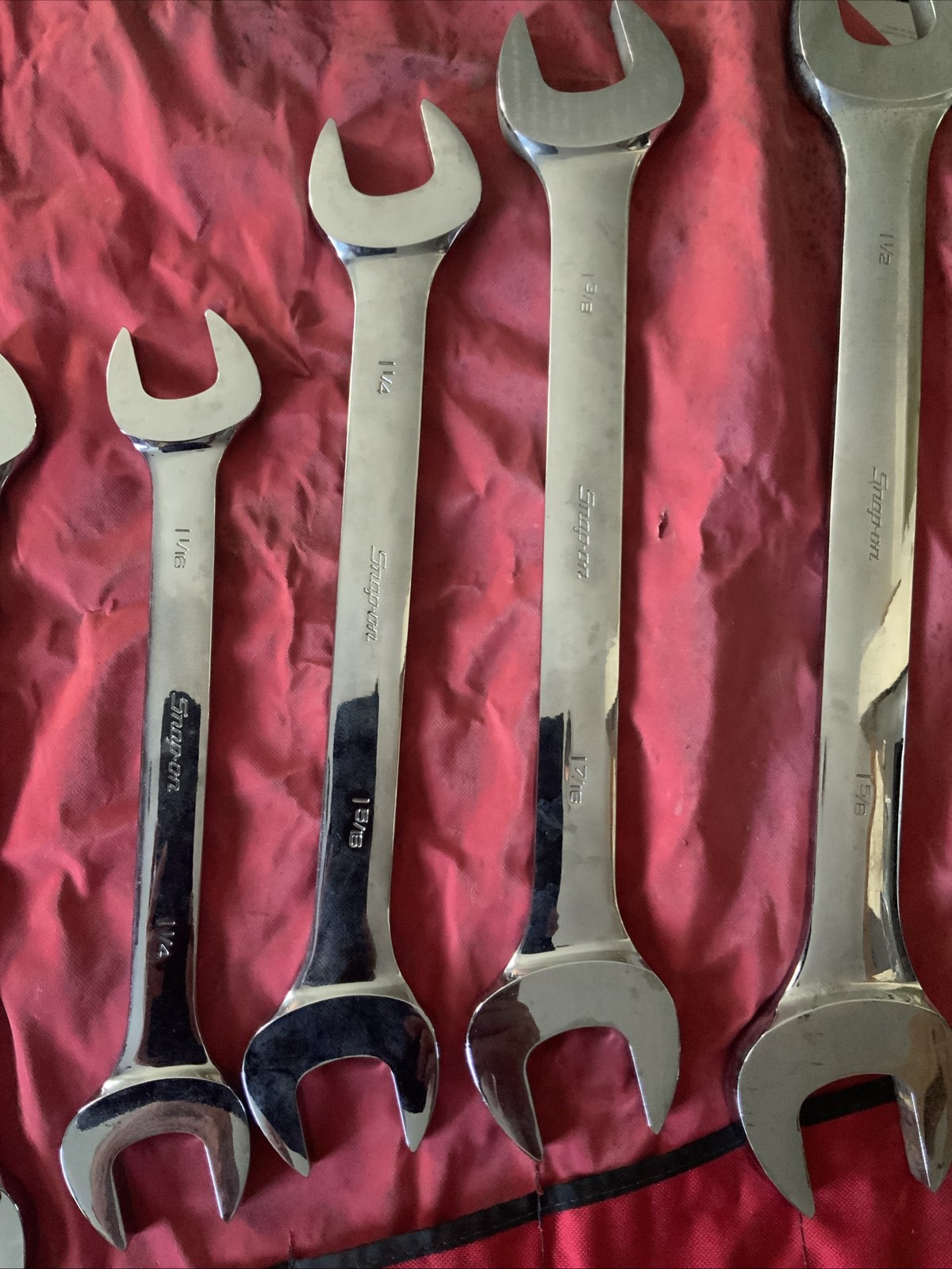 Snap On Double Open End Wrench Set, Big Set, 1/4 – 1 5/8….missing 1 In Set