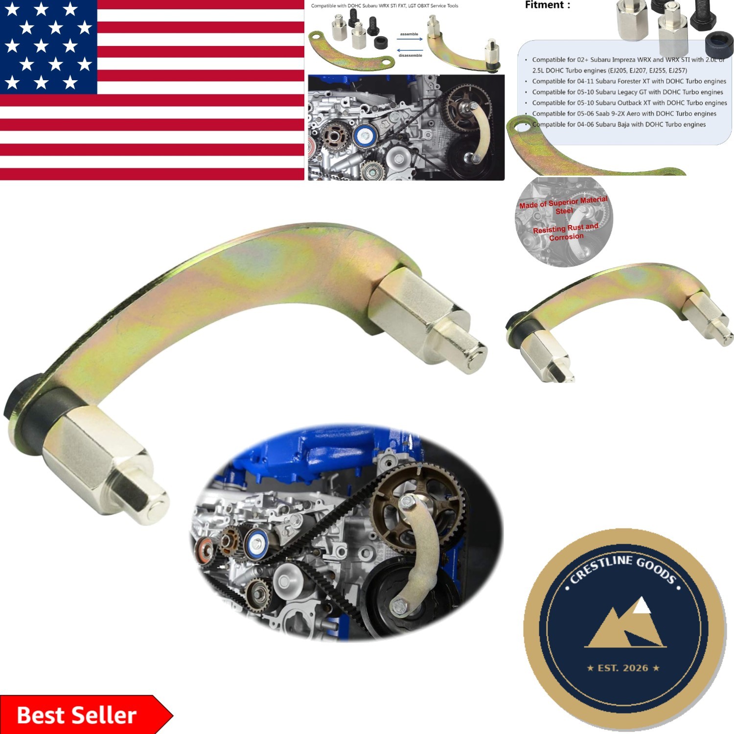 Neodymium Magnetic Cam Gear Lock Tool for WRX STi & More – Easy Timing Control
