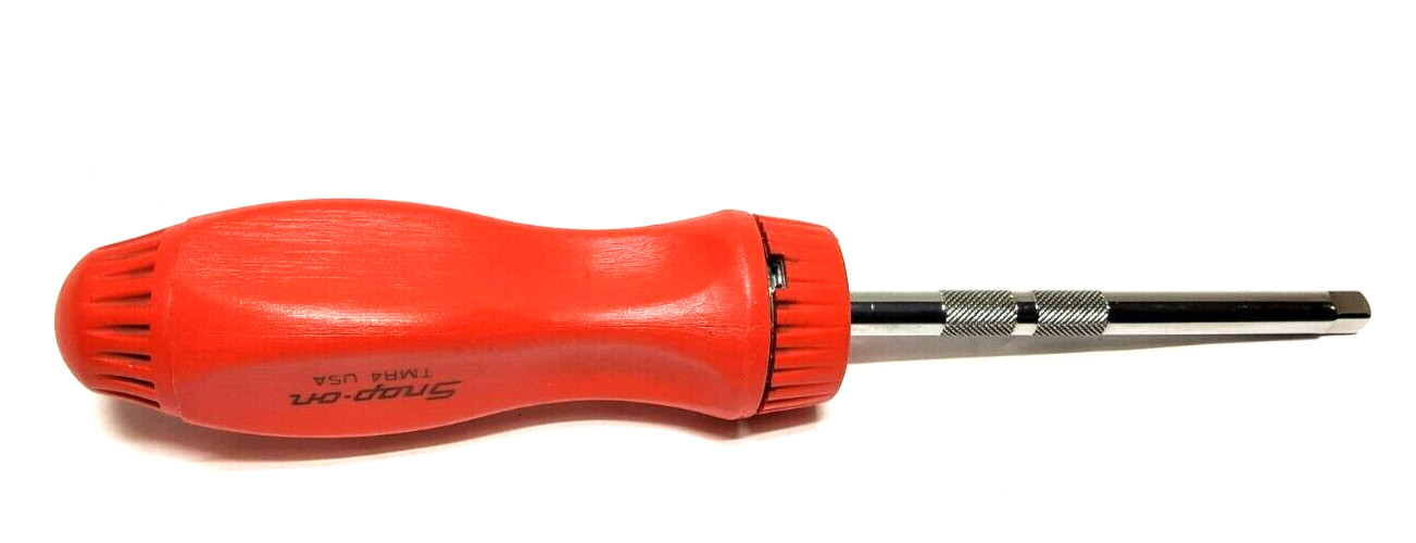 New Snap-on Red hard handled Ratchet driver 1/4″ square 8 31/32″ long TMR4 TMR4R