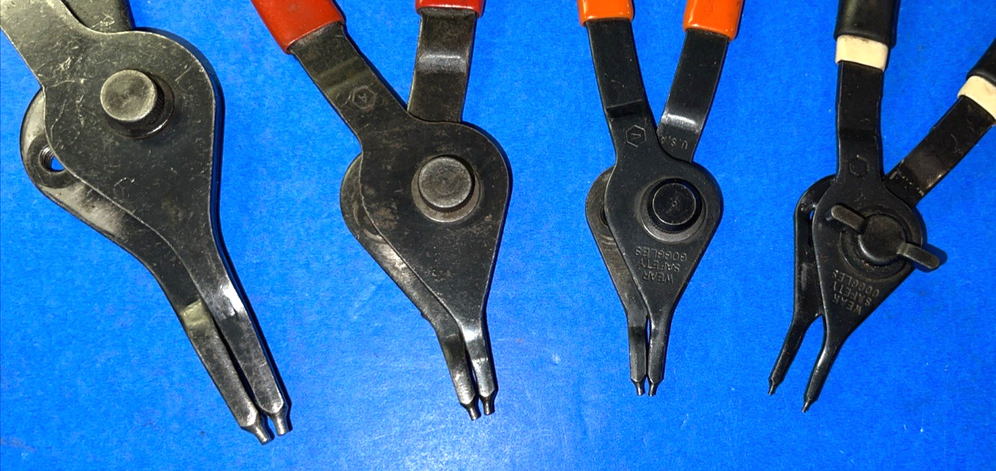 MAC TOOLS 4 PIECE CONVERTIBLE STRAIGHT SNAP RING PLIERS ONE OF EACH SIZE