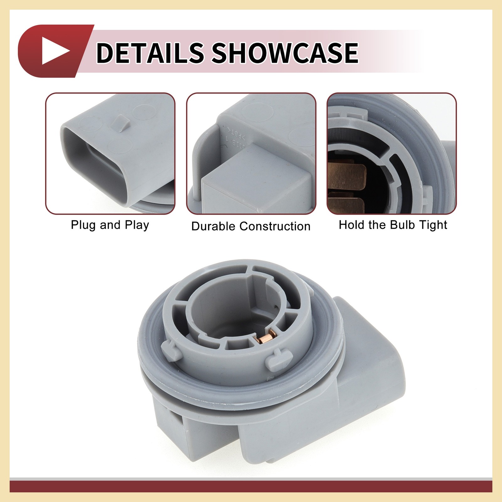Front Turn Signal Light Socket for Kia Rio 06-11 1.6L No.92161-4D000