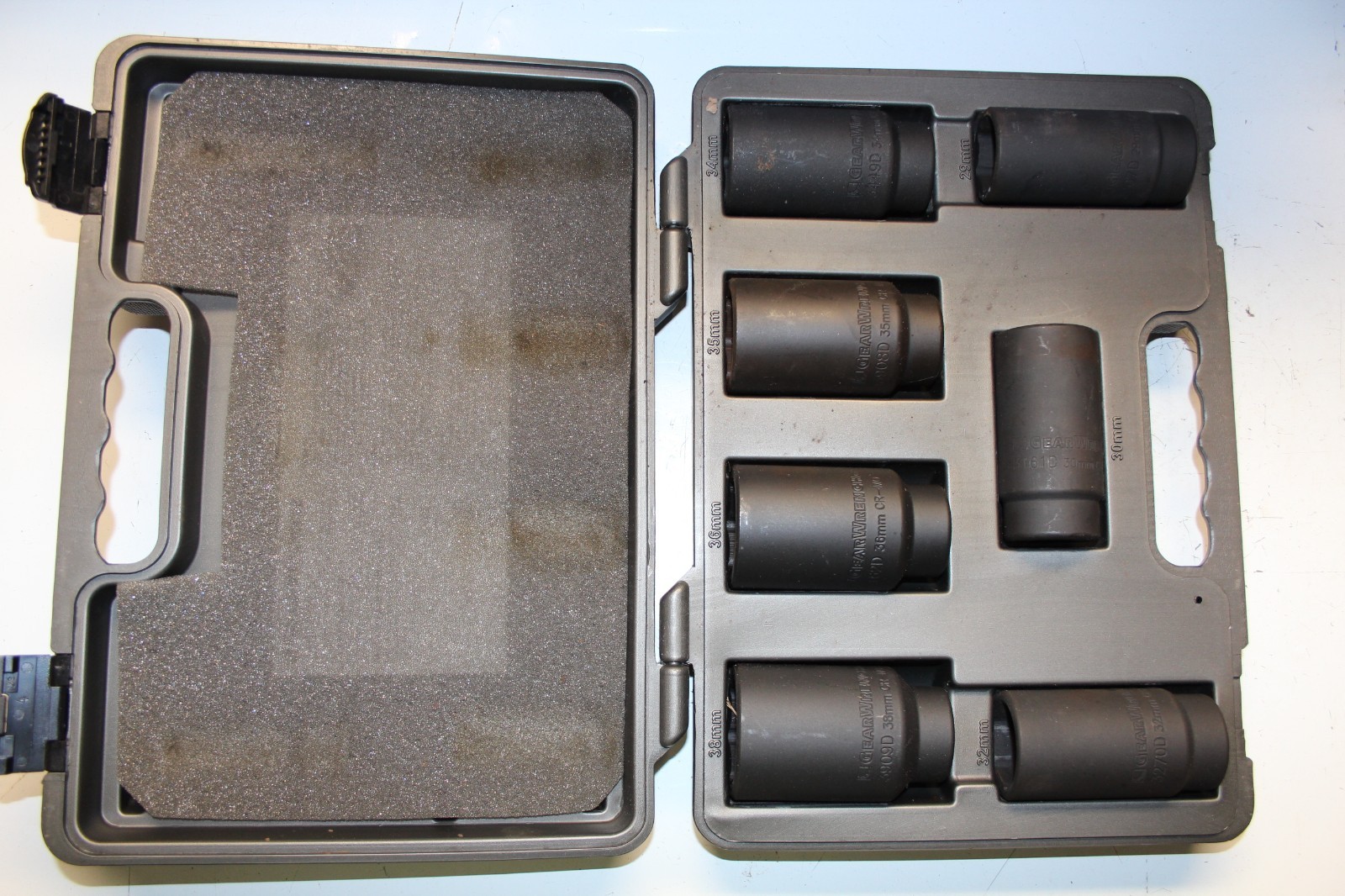 GearWrench 41650 7 Piece Axle Nut Set 6-point Metric Sockets