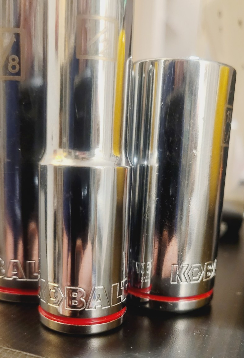 Kobalt SAE 1/2″ Drive 12 Pt. Deep Sockets Multiple Sizes *BRAND NEW*