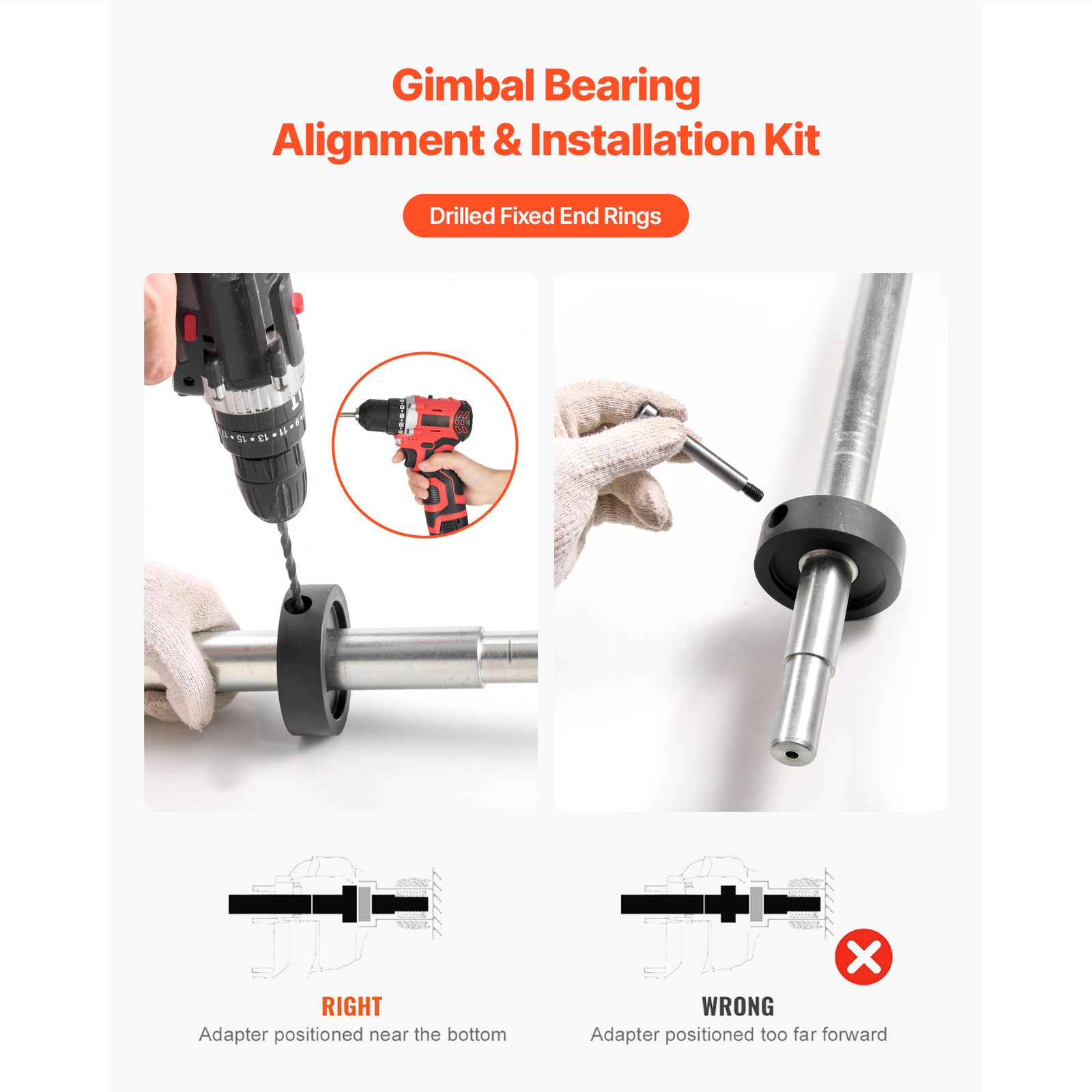 Uimoso Gimbal Bearing Alignment and Installation Tool for Marine Engines