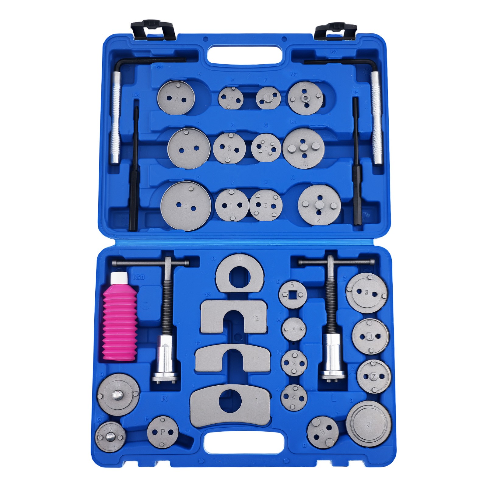 35 pc Brake Disc Piston Wind Back Pad Compressor Universal Caliper Tool Kit