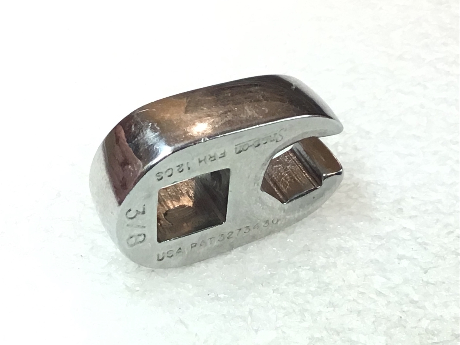 Snap On#FRH120S – 3/8”, SAE, 3/8″Dr., 6Pt., Flank Drive, Flare Nut Crowfoot-USA