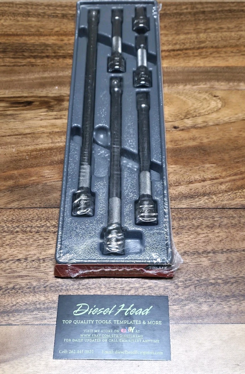 *NEW* Snap On Tools 206AFX 3/8″ 6pc Knurled Extension Set FREE SHIPPING