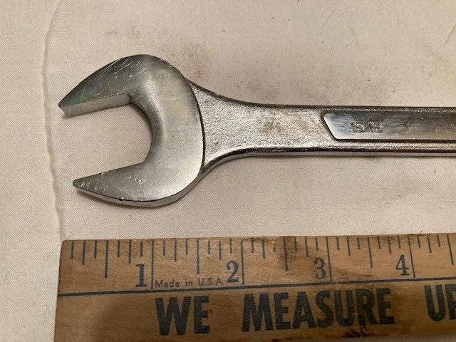 JAPANESE QUALITY – FULLER TOOL JUMBO 1″ X 15/16″ OPEN END WRENCH – FREE SHIP