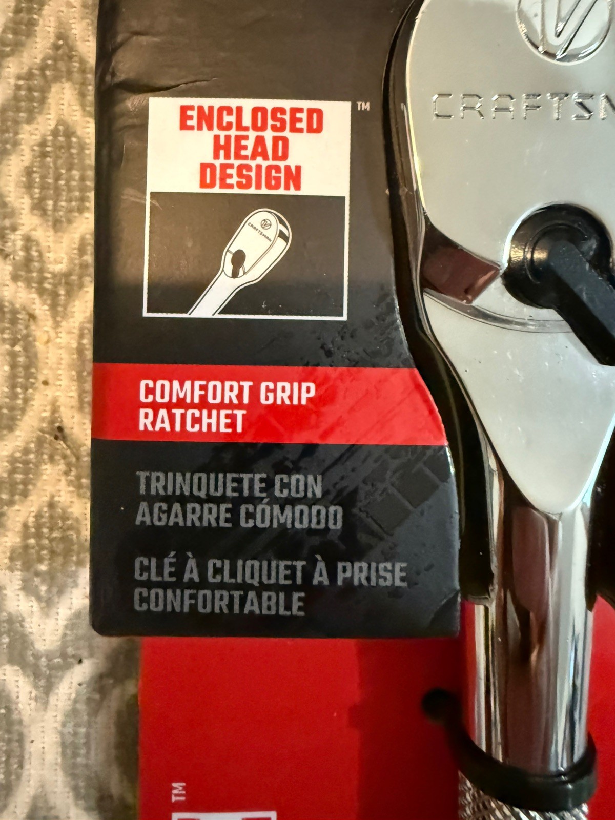 Craftsman CMMT86334V 1/2″ Drive Comfort Grip Ratchet 10″ – NEW in packaging