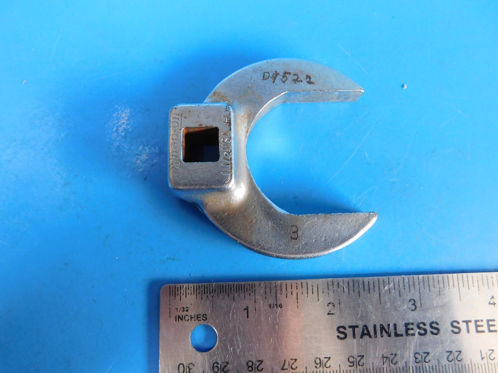 USED, SNAP ON TOOLS «1-1/2 IN.» OPEN END CROWSFOOT, 3/8 IN. DR. USA