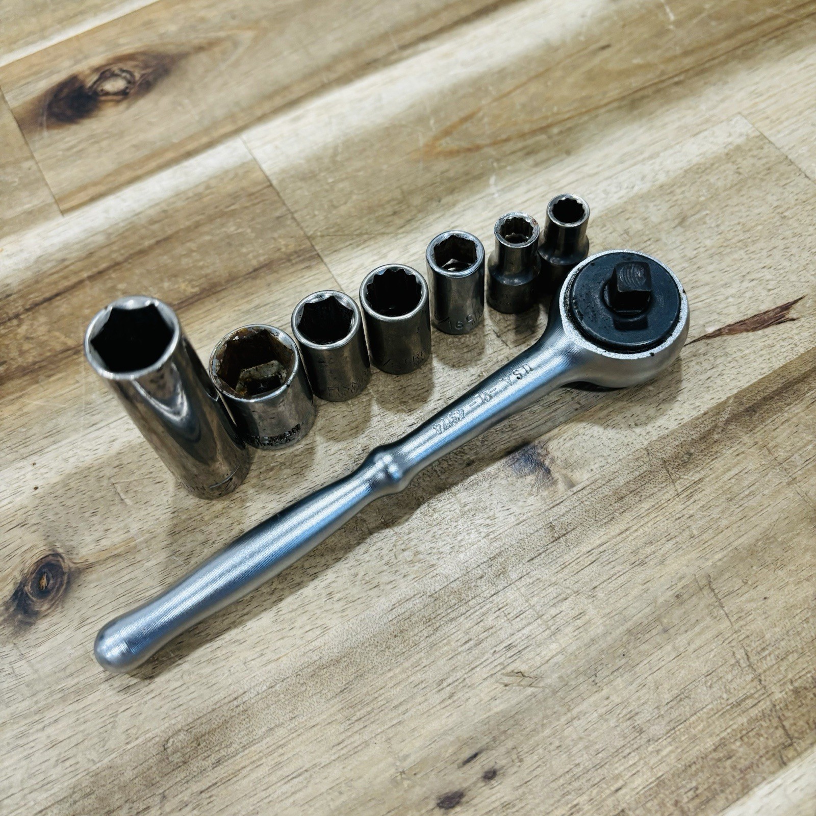 Craftsman Socket Set Deep 1/4” 3/8” 1/2” Assorted Speed Wrench Mechanic Vtg