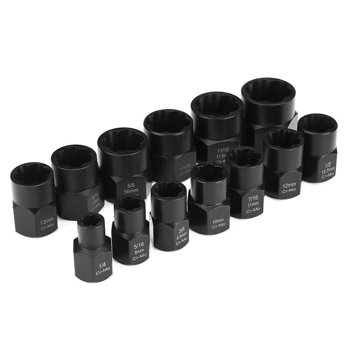 15 Pcs Nut & Bolt Extractor Kit, of Bolt Removal Tool Set, Extractor Socket Tool