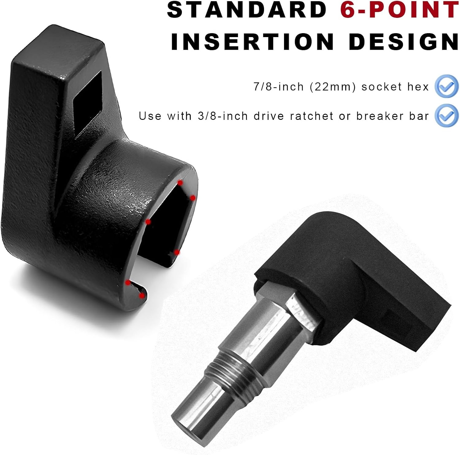 Oxygen Sensor Socket, 3/8-Inch Drive by 7/8-Inch 22mm Socket…