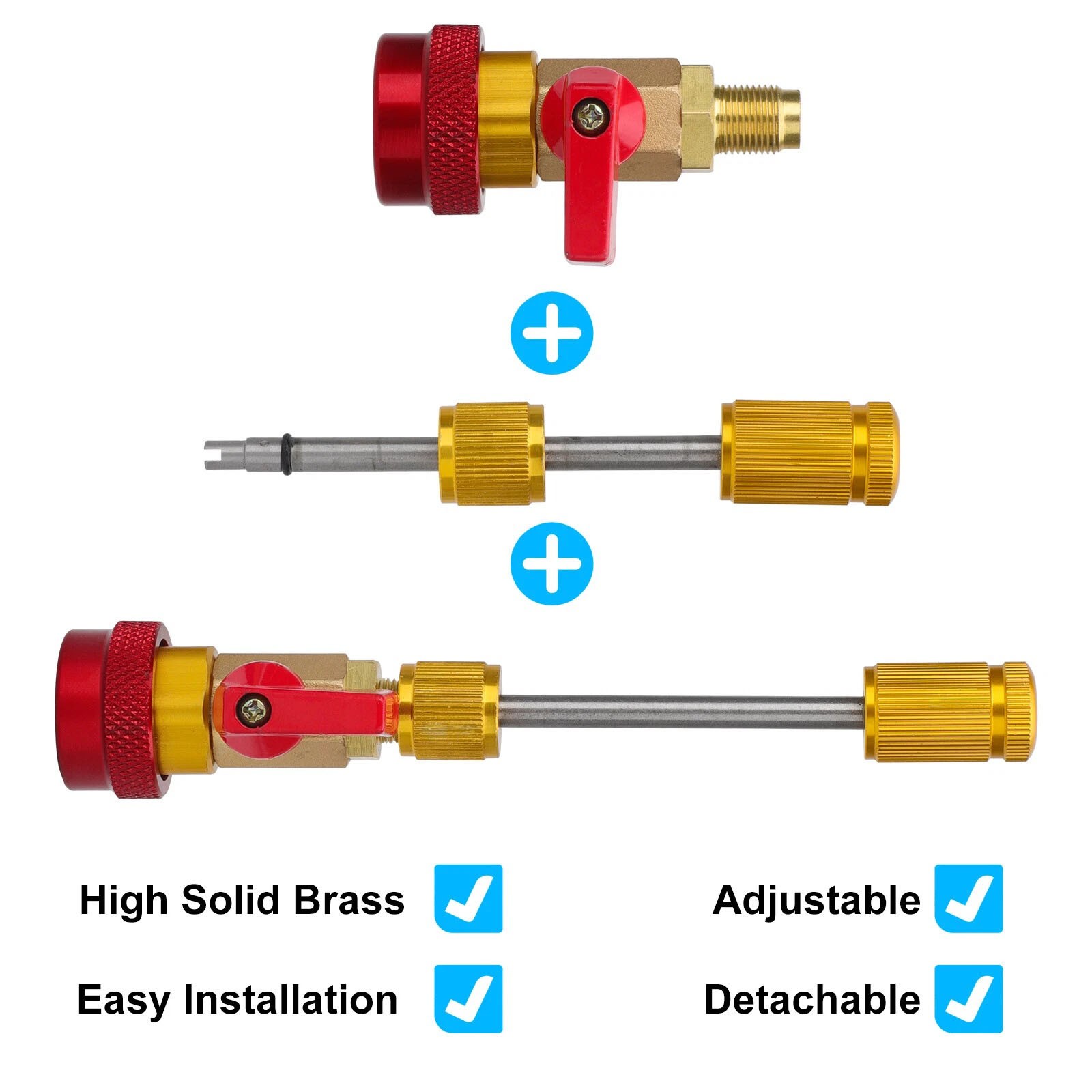Professional Grade R134A Valve Core Removal Tool Set for Car Air Conditioning