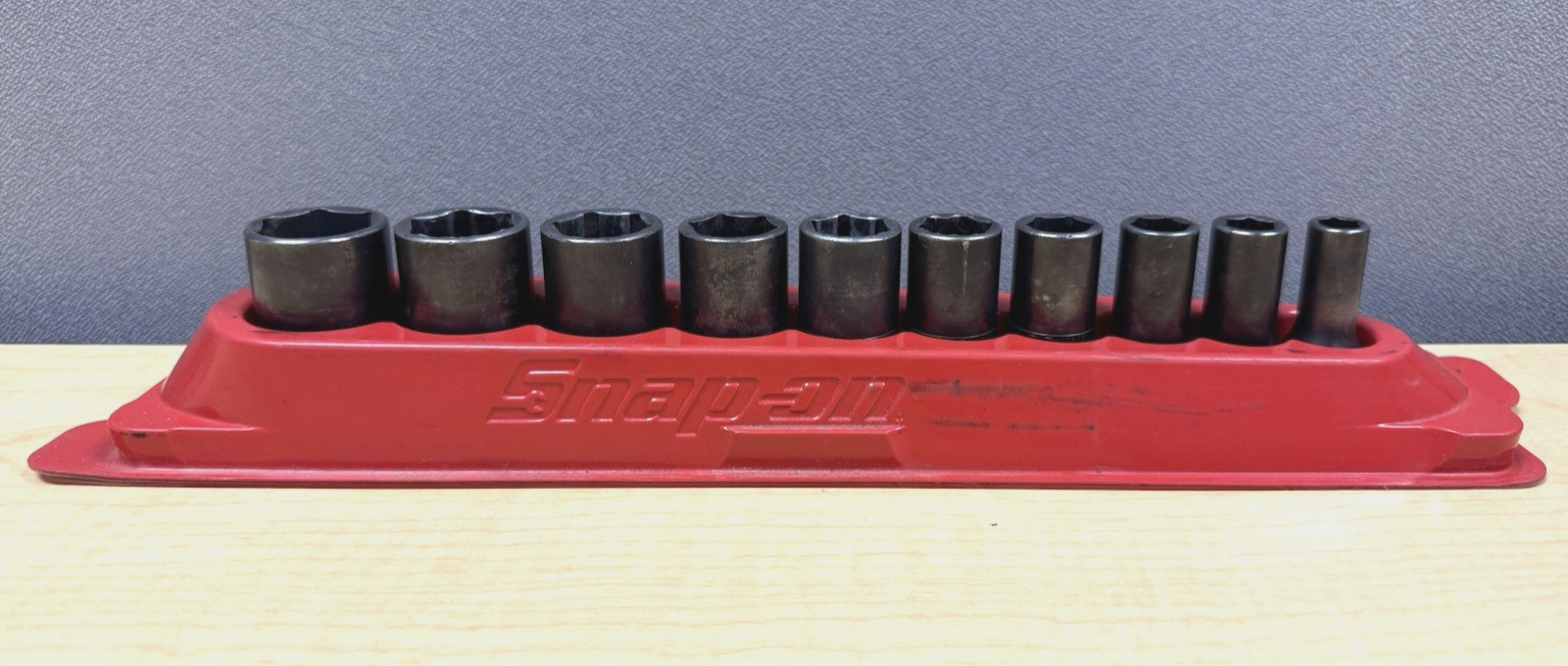 Snap-on Tools Semi Deep Impact Socket 10pc Set 6 pt 3/8″ Drive 5/16-7/8″