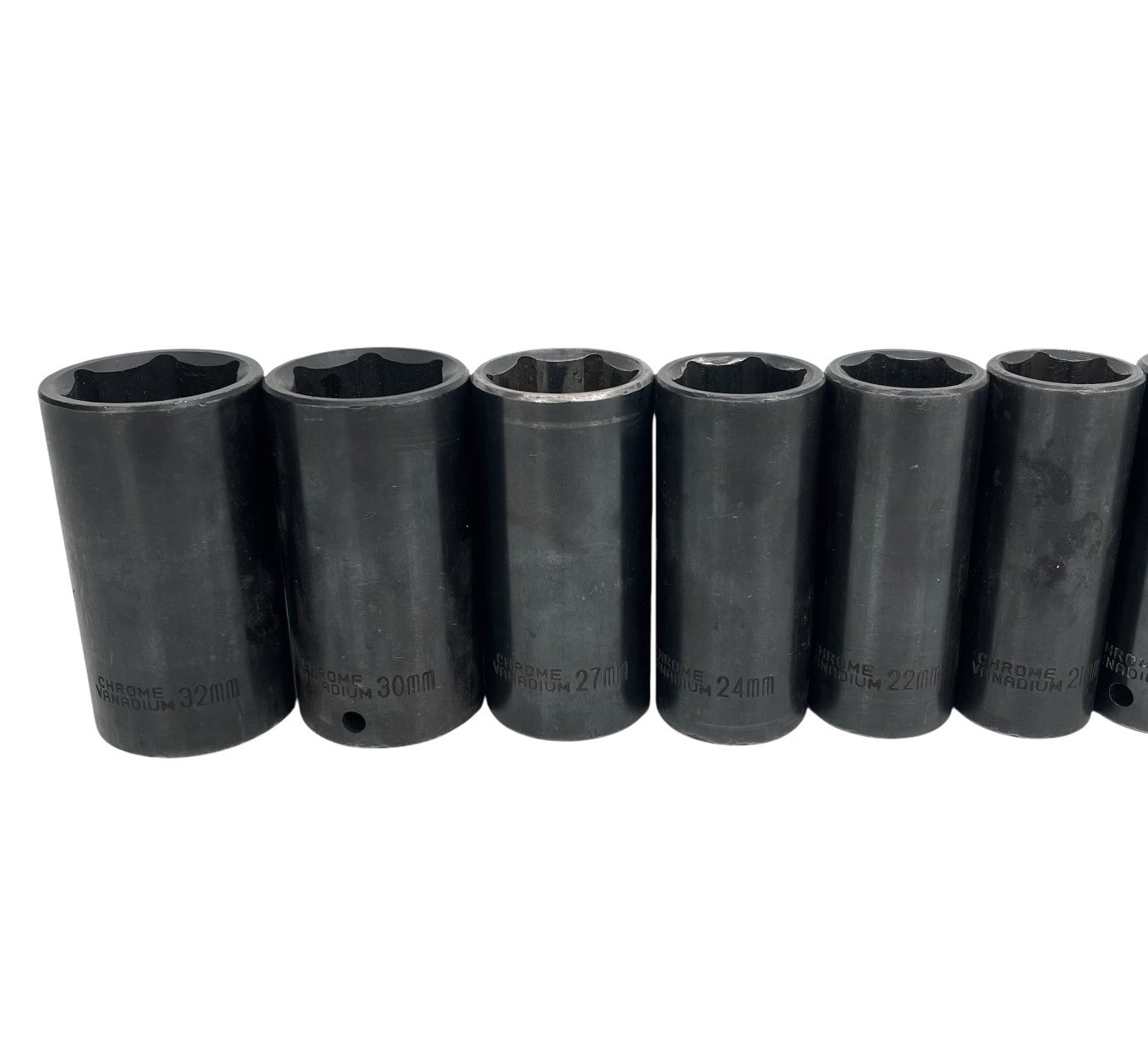 Deep Impact Socket Set 1/2″ Drive Chrome Vanadium Black Heavy Duty 12 Pieces