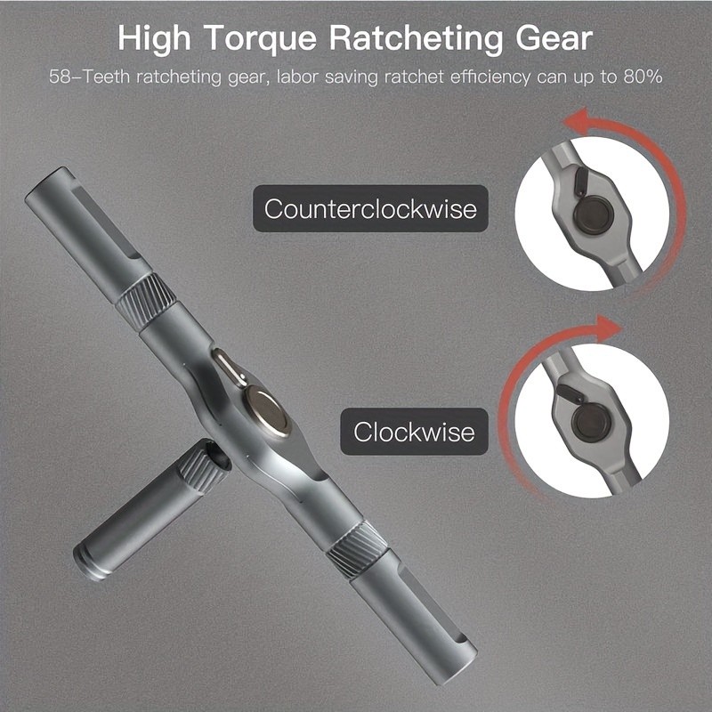 24 in 1 Magnetic Screwdriver Set DIY T-Ratchet Screwdriver Tool With Multi Bits
